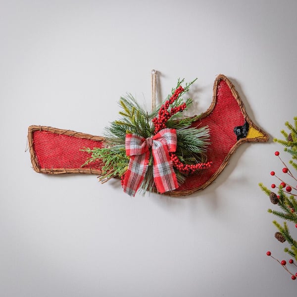 Evergreen Enterprises Christmas Cardinal Wall Hanger Wood Wall Art