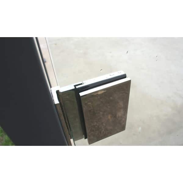 90° Stainless Steel Post-to-Glass/Wall-to-Glass Magnetic Pool Gate Latch