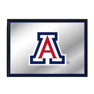 28 in. X 19 in. Arizona Wildcats Framed Mirrored Decorative Sign