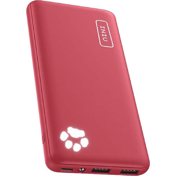 Etokfoks 10000mAh USB C Slimmest and Lightest Triple 3A High Speed Portable  Powerbank Compatible Red with iPhone 15 14 13 12 etc MLPH002LT009 - The  Home Depot