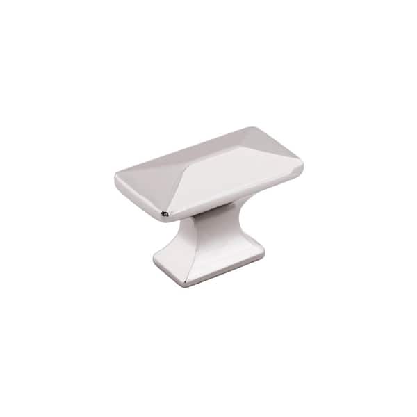 Bungalow Collection 1-1/4 in. x 11/16 in. Polished Nickel Finish Cabinet Knob