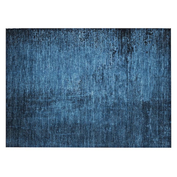 Addison Rugs Chantille ACN554 Navy 1 ft. 8 in. x 2 ft. 6 in. Machine Washable Indoor/Outdoor Geometric Area Rug