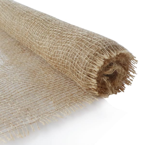 Wellco 3 ft. x 25 ft. Burlap Fabric Roll Tree Wrap Rolls for Decorations, for Weed Barrier, Rustic Party Decor