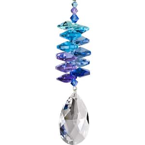 Woodstock Rainbow Makers Collection, Crystal Moonlight Cascade, 4 in. Almond Crystal Suncatcher CCMA