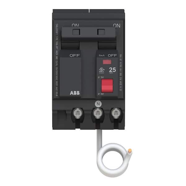 25 Amp Double Pole Ground Fault Breaker with Self-Test (THQL2125GFTA)