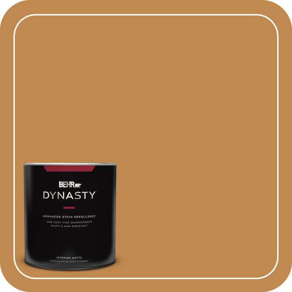 BEHR DYNASTY 1 qt. #M250-6 Toffee Tart Matte Interior Stain-Blocking Paint & Primer