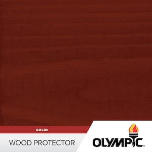 1 gal. Spiced Red Exterior Solid Wood Protector Stain Plus Sealant in One