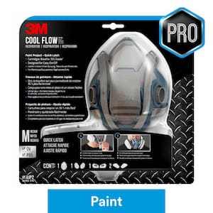 Medium Paint Project Respirator with Quick Latch Mask