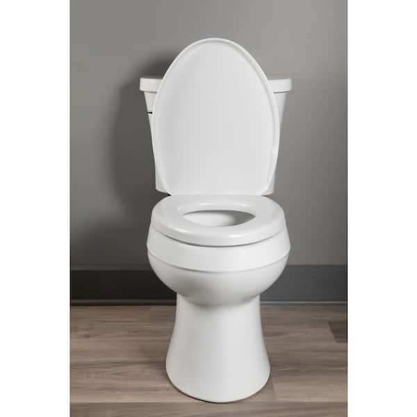 BEMIS Elongated Comfort Cushion Antimicrobial with Plastic Lid and