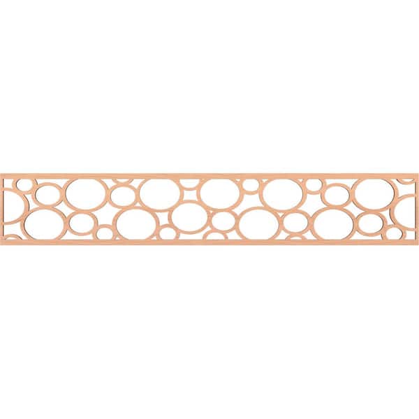 Ekena Millwork Hemingway Fretwork 0.375 in. D x 46.625 in. W x 8 in. L Alder Wood Panel Moulding