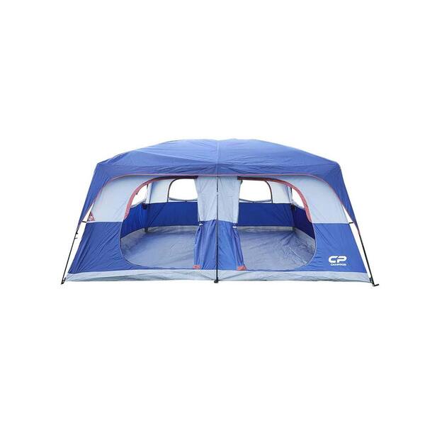Cesicia Outdoor Double Layer 14 ft. x 9 ft. x 82 in. 9-Person Blue