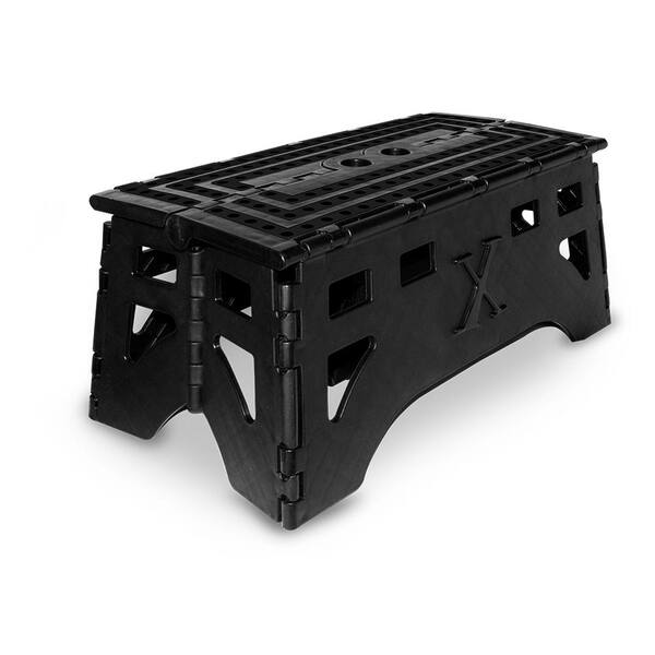 Expace 20 in. Plastic Folding Step Stool with 500 lbs. Load Capacity