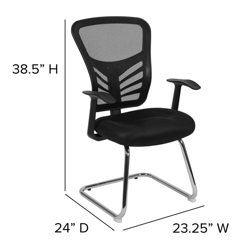 Black Mesh Side Chair - Thumbnail 5