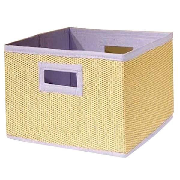 Alaterre Furniture 13 in. x 8 in. Cream and Purple Storage Basket (Set of 3)