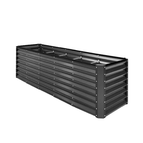 96 in. L x 24 in. W x 24 in. H Steel Dark Green Raised