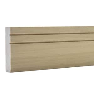 4687 in. D x 3.5 in. W x 92 in. L Unfinished Poplar Wood Tova Casing Moulding