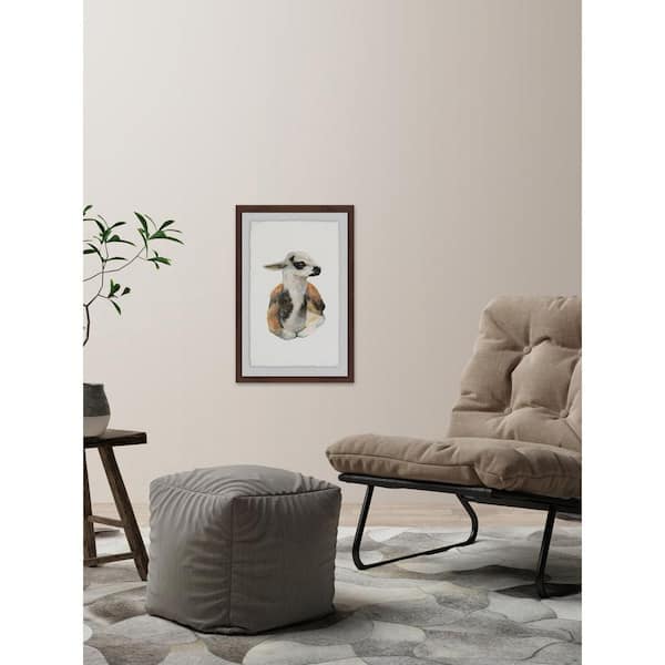 Unbranded 18 in. H x 12 in. W "Laying Llama" by Marmont Hill Framed Printed Wall Art