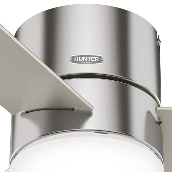 Hunter Minimus 52 in. Integrated LED Indoor Brushed Nickel Ceiling 