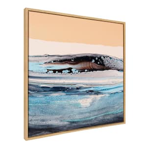 "Abstract Landscape" by Xizhou Xie, 1-Piece Framed Canvas Abstract Art Print, 30 in. x 30 in.