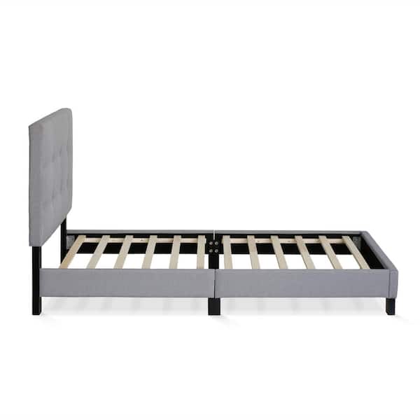 Furinno Laval Glacier Twin Button Tufted Bed Frame FB17020T-GL - The ...