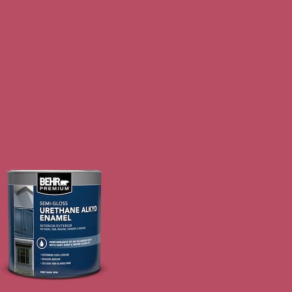 BEHR PREMIUM 1 qt. #P130-7 Glamorous Semi-Gloss Enamel Urethane Alkyd Interior/Exterior Paint