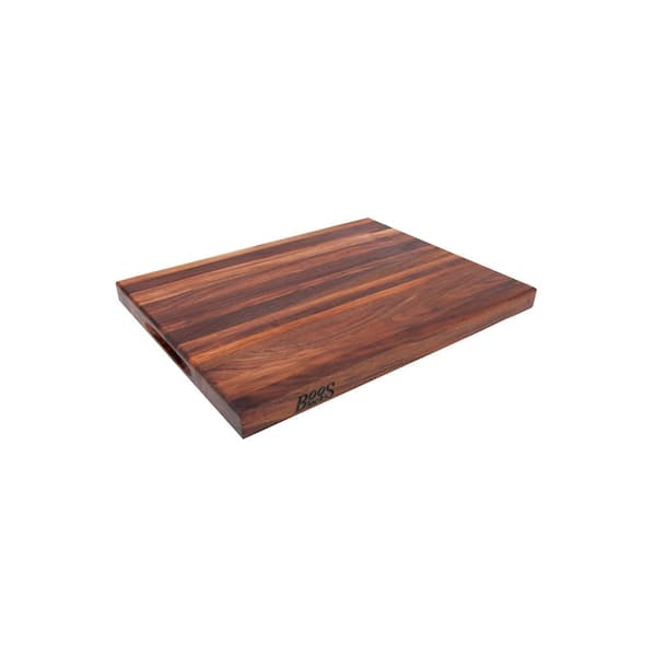 JOHN BOOS Block Wood 24 in. x 18 in. Rectangular Walnut Edge Grain Reversible Cutting Board