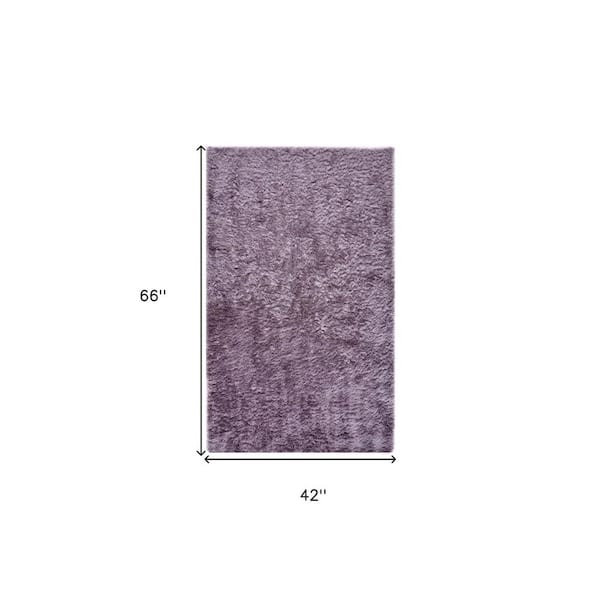 4 x 6 Purple Solid Color Area Rug