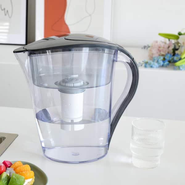 HDX 10-Cup Large Water Filter Pitcher, BPA Free HS530 - The Home Depot