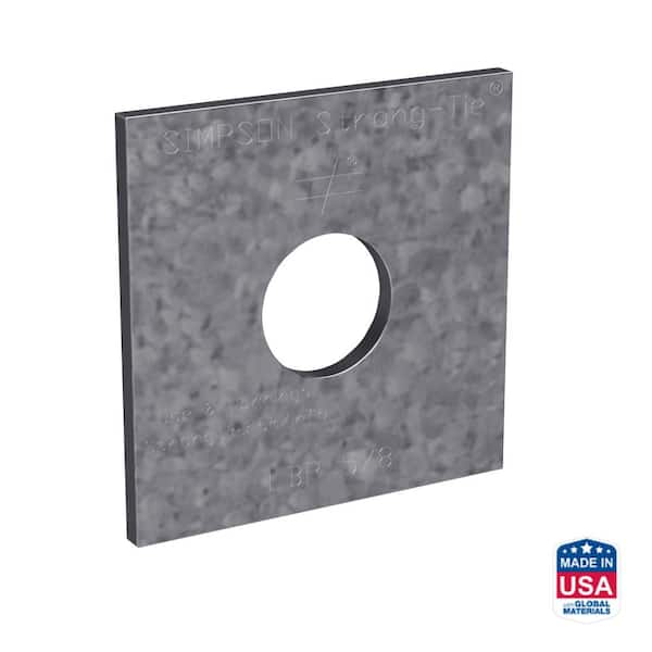 Simpson Strong-Tie LBP 2 in. x 2 in. Galvanized Bearing Plate with 5/8 in. Bolt Dia.