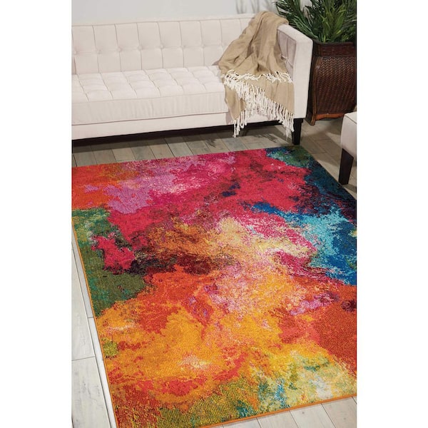 Celestial Palette 5 ft. X 7 ft. Modern Abstract Area Rug