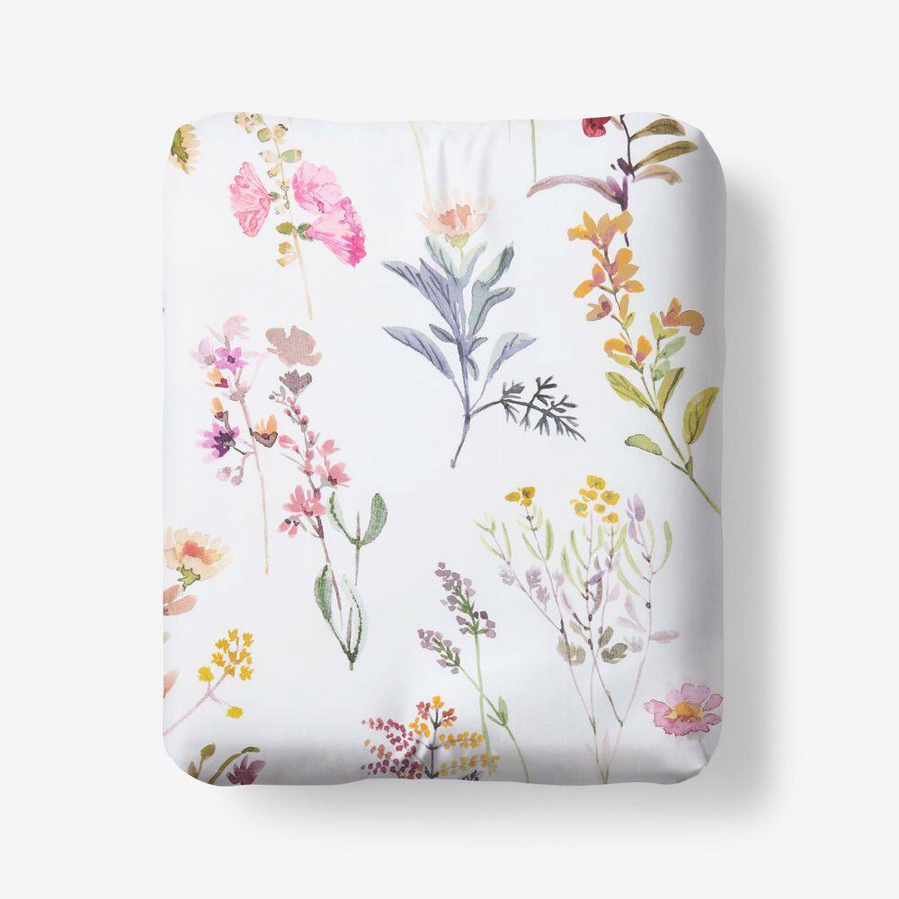CC BLOOMING GARDEN STN FTD SHT F WHITE MULTI