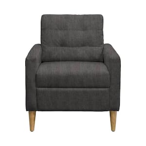 Dani Grey Arm Chair with Tufted back