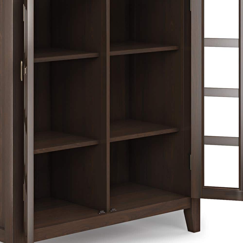Artisan Tobacco Brown Freestanding Office Storage Cabinet with Adjustable Shelving