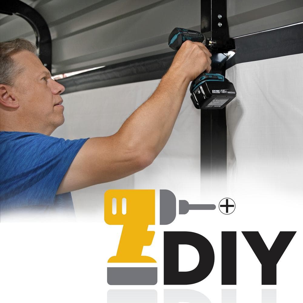 Eggshell Galvanized Steel RV Carport with Metal Roof, 14 ft. x 24 ft.