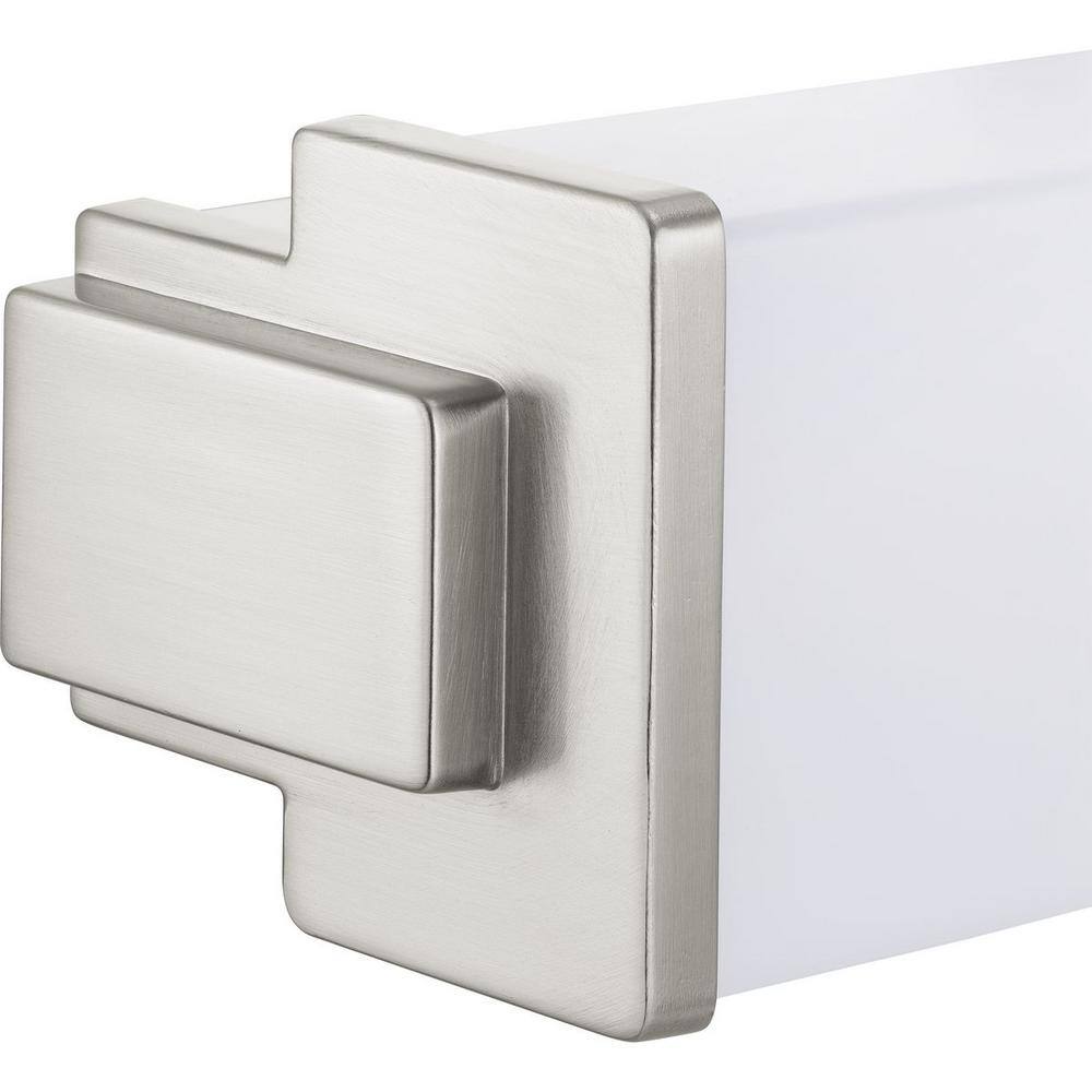 Brushed Nickel 24" LED Linear Bath Fixture with Acrylic Shade