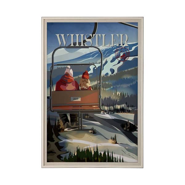 Whistler Go Series Brown Framed Wall Art 61.5 in. x 41.5 in.