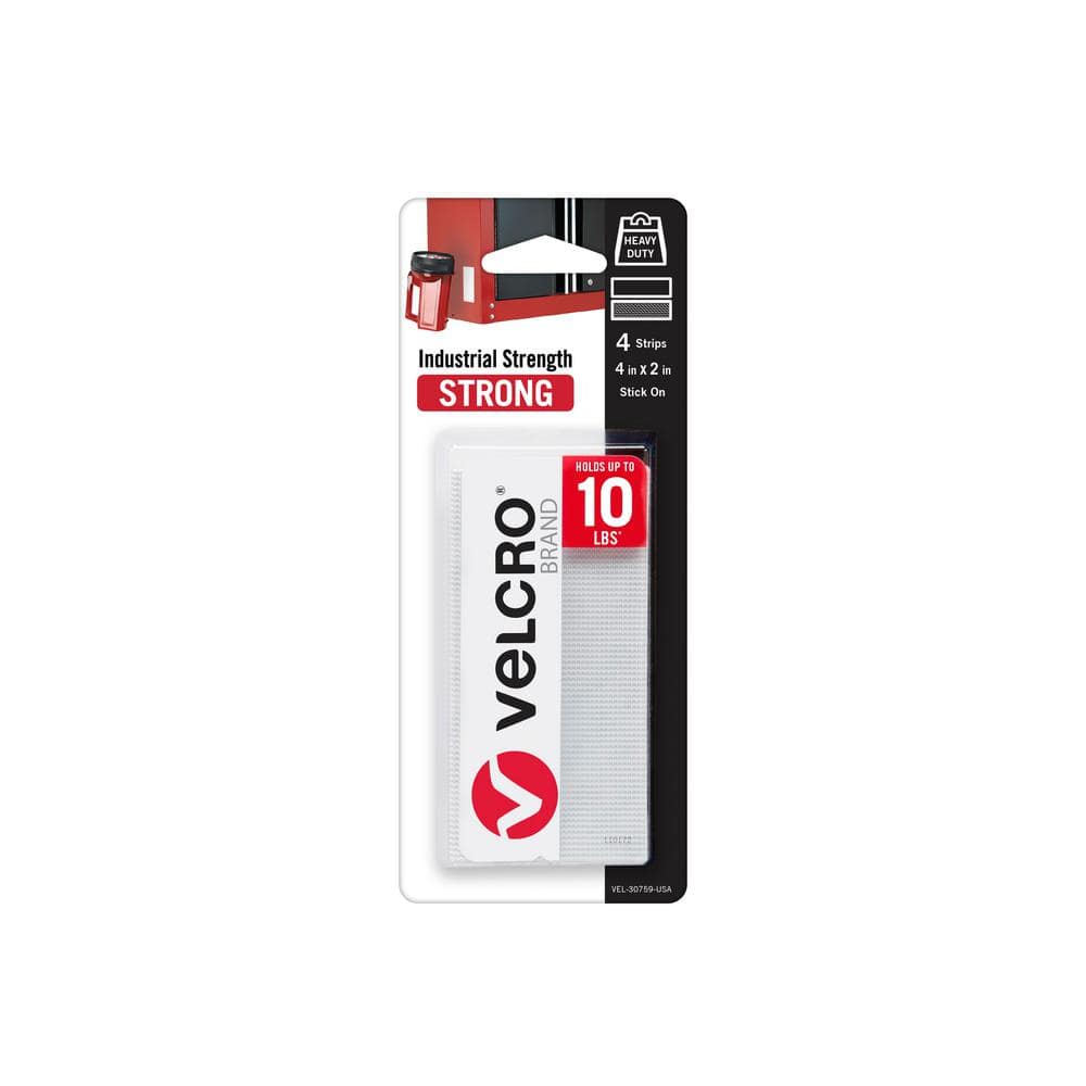 VELCRO 24 in. x 3/4 in. 6/24 Sleek and Thin Stick On Tape Black  VEL-30098-USA - The Home Depot