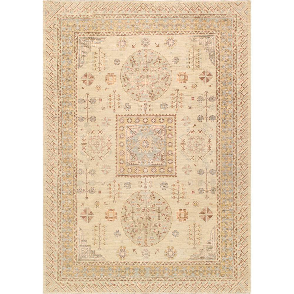 Pasargad Home Khotan Collection Hand-Knotted Lamb's Wool Area Rug 9' 3 X 12' 6 