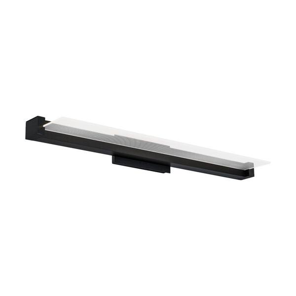 WAC Lighting Spectre 20 in. 1-Light Black LED Vanity Light Bar with Selectable White 2700K-3000K-3500K