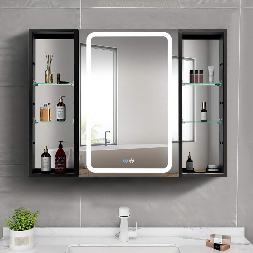 Xspracer Moray 40 in. W x 30 in. H Rectangular Silver Aluminum Surface