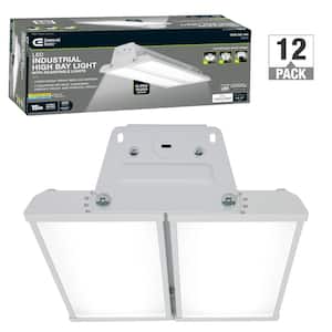 15 in. 250-Watt Equivalent Adjustable Integrated LED Linear High Bay Light 19000 Lumens 120-277v Dimmable (12-Pack)