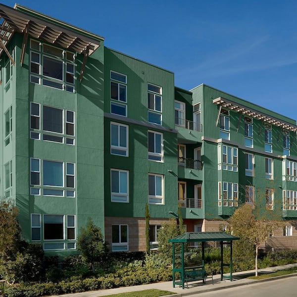 5 gal. #M410-7 Perennial Green Flat Exterior Paint