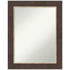 Lined Bronze 23 in. x 29 in. Non-Beveled Classic Rectangle Framed Wall Mirror in Bronze