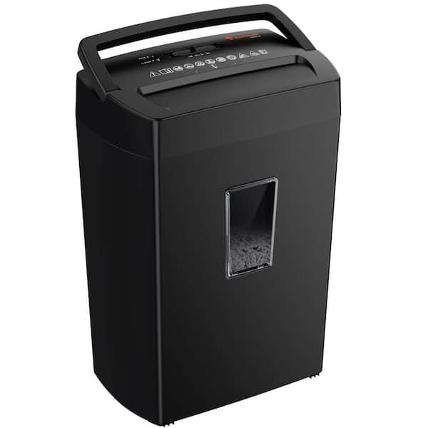 BIBIVIS 5-Minute 12-Sheet Paper Shredder for Home Office Use, P-4 High Security Heavy Duty Office Shredder with 5.5 gal. Bin