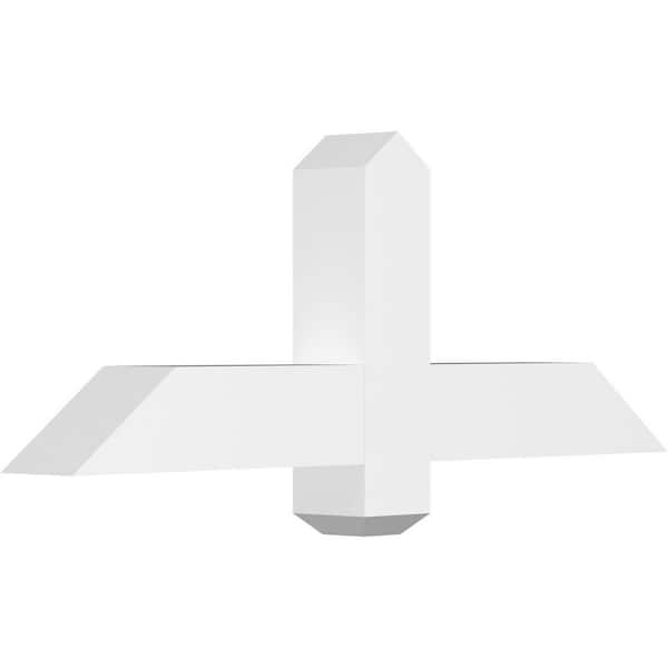Ekena Millwork Eugene 36 in. W x 13.5 in. H x 4 in. D Signature Polyurethane Bracket