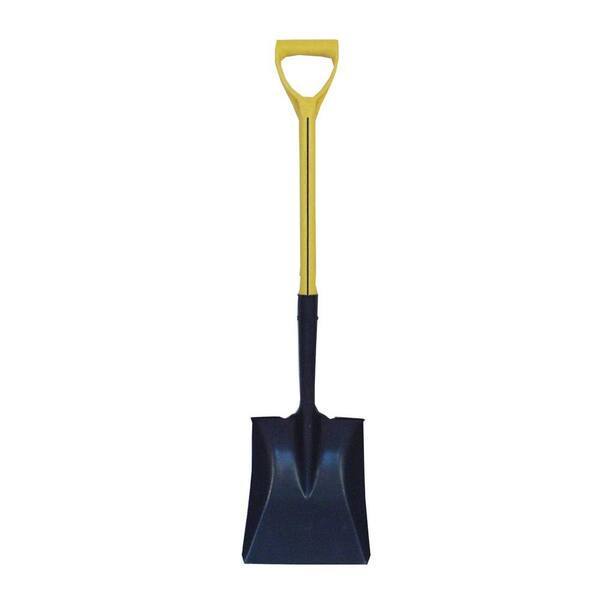 Nupla 27 in. D-Grip Fiberglass Handle Heavy-Duty Square Point Shovel