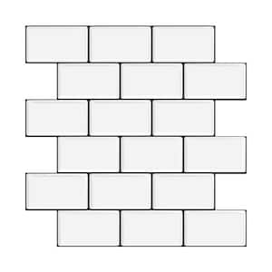 12 in. x 12 in. Grey Peel and Stick Tile Backsplash for Kitchen (10-Pack)