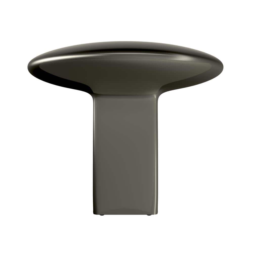 Polished Nickel Modern Round Cabinet Knob with Mounting Hardware