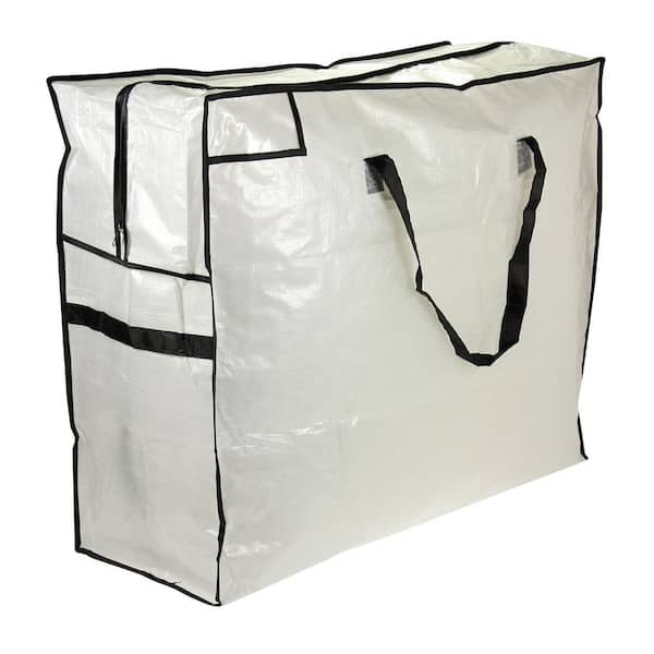HOUSEHOLD ESSENTIALS 30 in. x 26 in. White with Black Trim Large ...