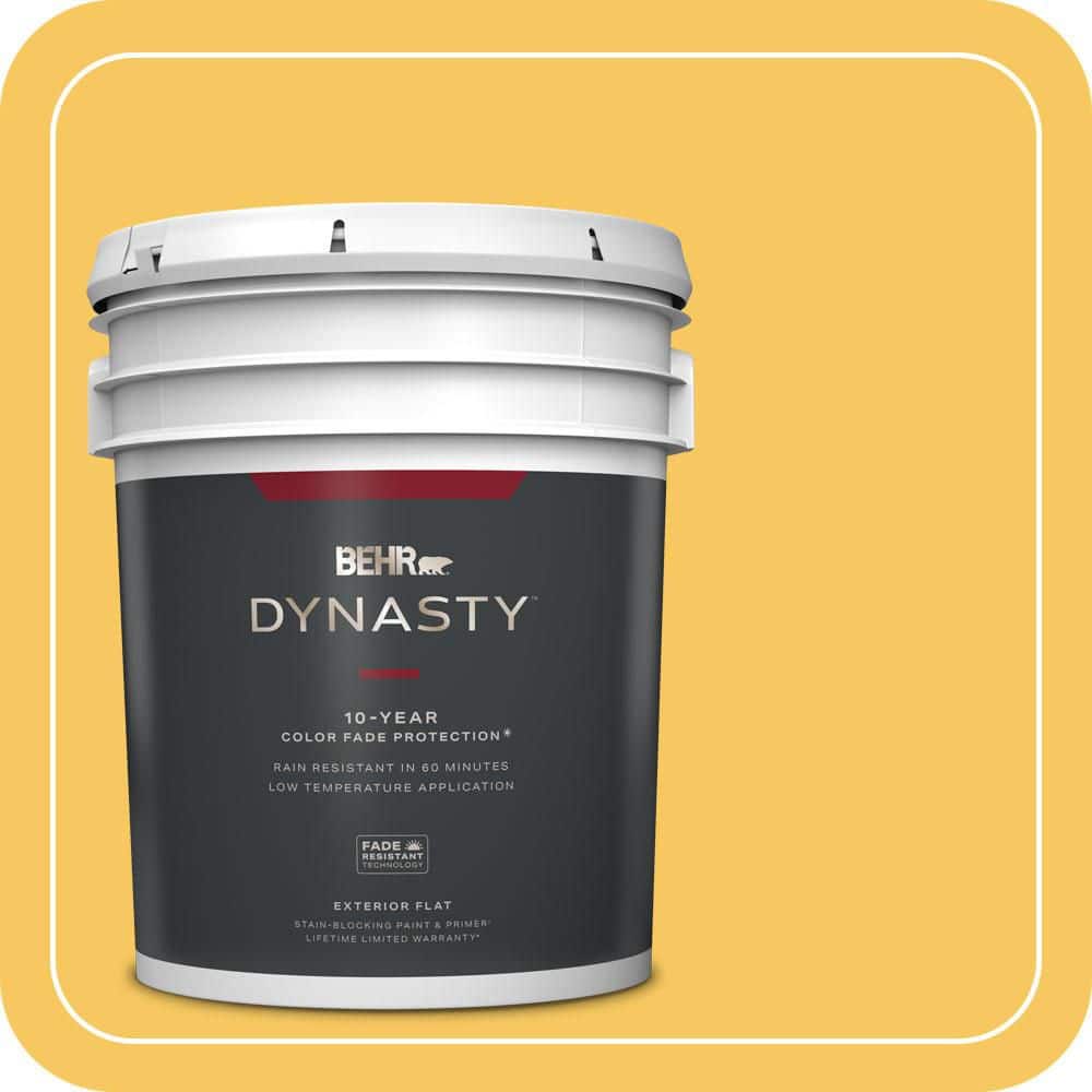 5 gal. #P280-5 Little Sun Dress Flat Exterior Stain-Blocking Paint & Primer price history on PriceWatchPro